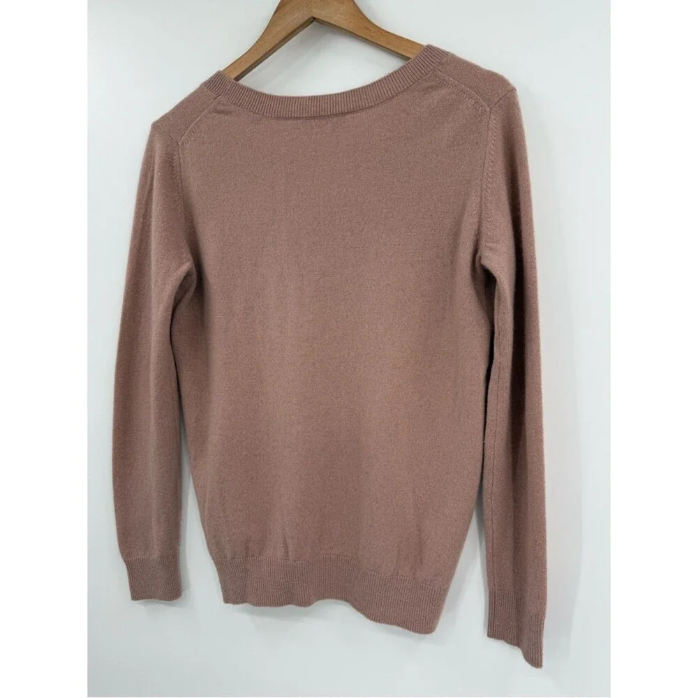 Vince Weekend Cashmere V-Neck Sweater | Mauve | XS